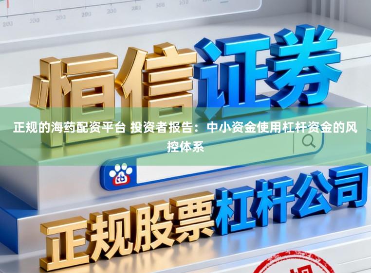 正规的海药配资平台 投资者报告：中小资金使用杠杆资金的风控体系
