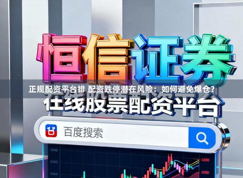 正规配资平台排 配资跌停潜在风险：如何避免爆仓？