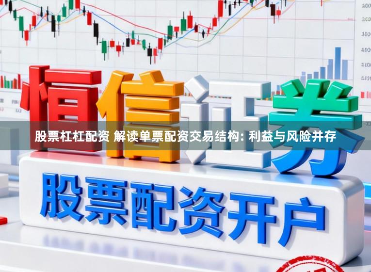 股票杠杠配资 解读单票配资交易结构: 利益与风险并存