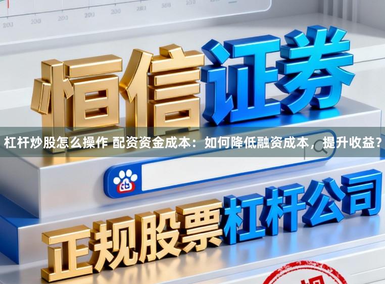 杠杆炒股怎么操作 配资资金成本：如何降低融资成本，提升收益？